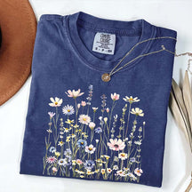 Minimal Floral Nature Inspired Botanical T-Shirt