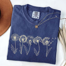 Dandelion Floral Comfort Colors Womens T-Shirt