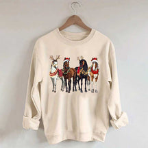 Horse Christmas Funny Sweatshirt