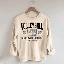 Volleyball Serve with Purpose Coach Sweatshirt