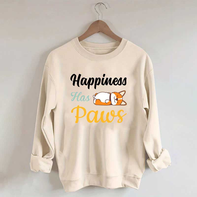 Happiness Has Paws Sweatshirt