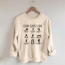 Volleyball God Says I Am Sweatshirt