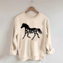 Floral Horse Sweatshirt