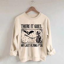 Skeleton Bat Spooky Halloween Sweatshirt