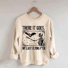 Skeleton Bat Spooky Halloween Sweatshirt