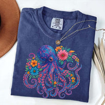 Octopus Floral T-Shirt