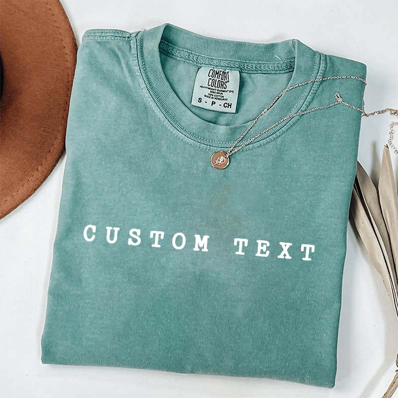 Customizable Vintage Lettering T-Shirt