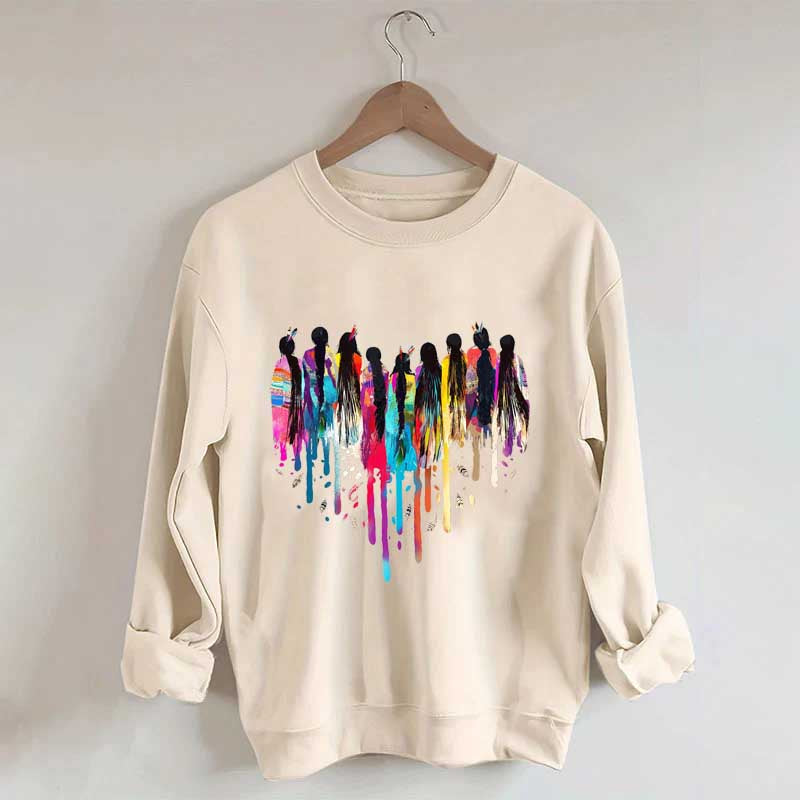 MMIW Feather Indigenous Pride Sweatshirt