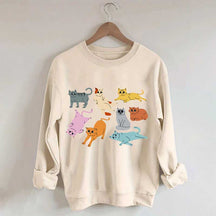 Funny Retro Cat Sweatshirt