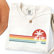 Retro Tropical Island Palm Tree T-Shirt