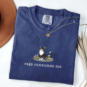 Funny Cat Meme Rage Consumes Me T-Shirt