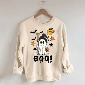 Halloween Boo Ghost Spooky Fall Sweatshirt