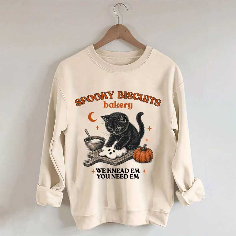 Kitty Biscuits Vintage Baking Pumpkin Sweatshirt