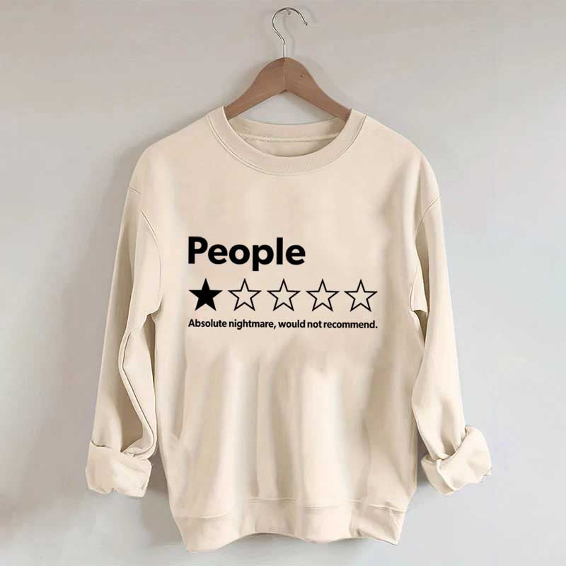 People One Star Review Sweatshirt
