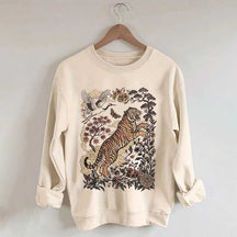 Retro Tiger Wild Cat Sweatshirt