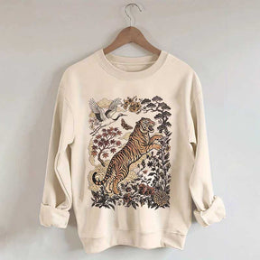 Retro Tiger Wild Cat Sweatshirt