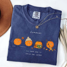 Pumpkins on Their Way to Spice the Latte Graphic T-Shirt