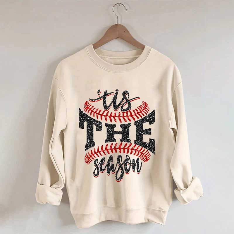 Tis The Season Baseball Sports Game Day Sweatshirt
