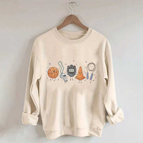 PE Teacher Doodle Character Sweatshirt