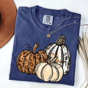 Leopard Pumpkin Thanksgiving Gift T-Shirt