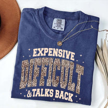 Expensive Difficult & Talks Back Leopard Print T-Shirt