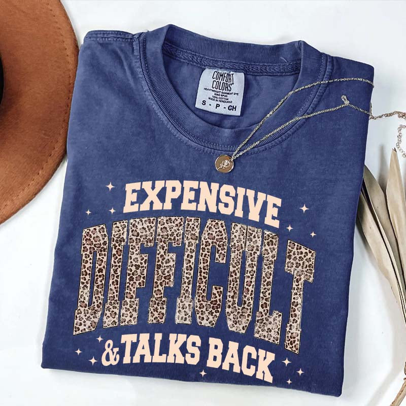 Expensive Difficult & Talks Back Leopard Print T-Shirt