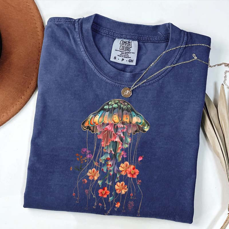 Floral Jellyfish T-Shirt