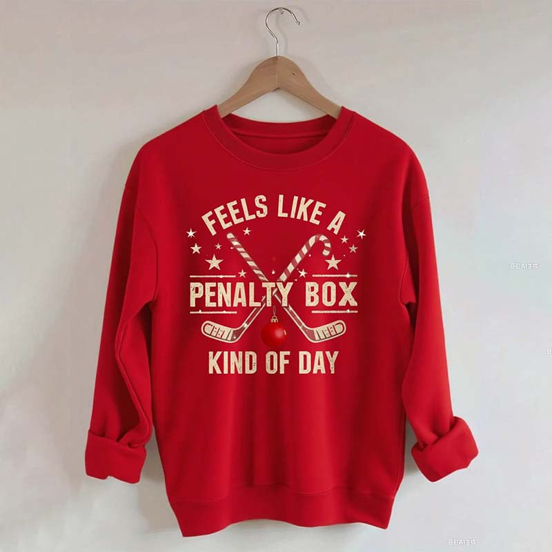 Hockey Penalty Box Christmas Sweatshirt