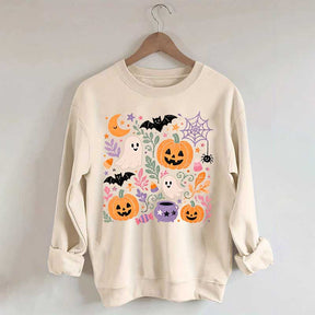 Floral Halloween Fall Spooky Season Sweatshirt