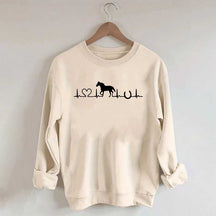 Horse Heartbeat Farm Animal Sweatshirt