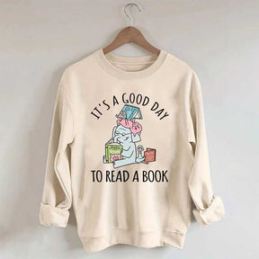 It's A Good Day To Read Pig Elephant Sweatshirt