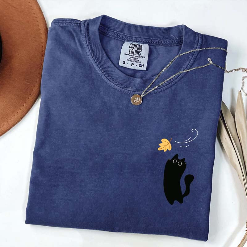Black Cats Fall Cozy Cute T-Shirt