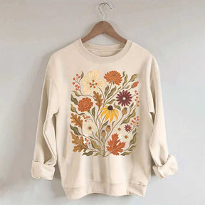 Autumn Floral Vintage Botanical Sweatshirt