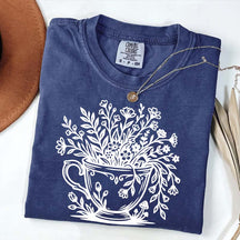Cottagecore Teacup Floral T-Shirt