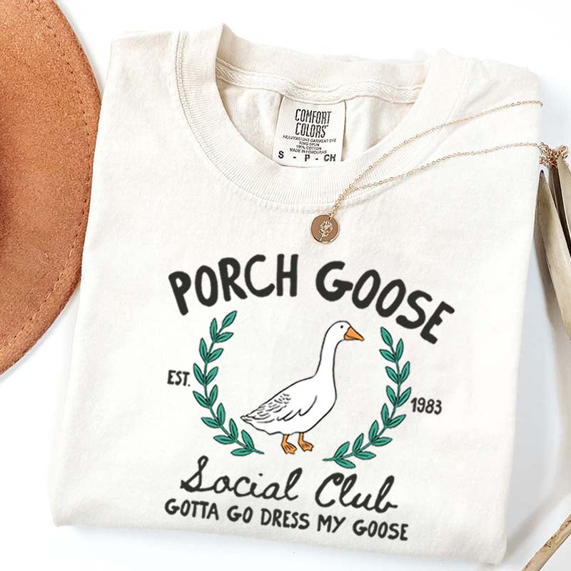 Porch Goose Social Club Est 1983 T-Shirt
