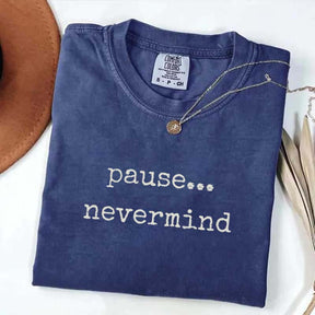 Pause Nevermind Mahjong T-Shirt