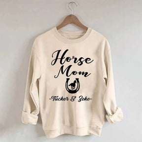 Personalized Horse Mom Equestrian Sweatshirt