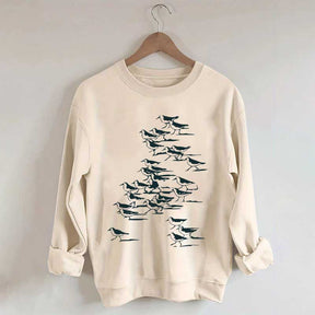 Birdwatching Vintage Shorebirds Sweatshirt