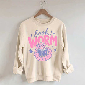 Book Worm Trendy Reading Sweatshirt
