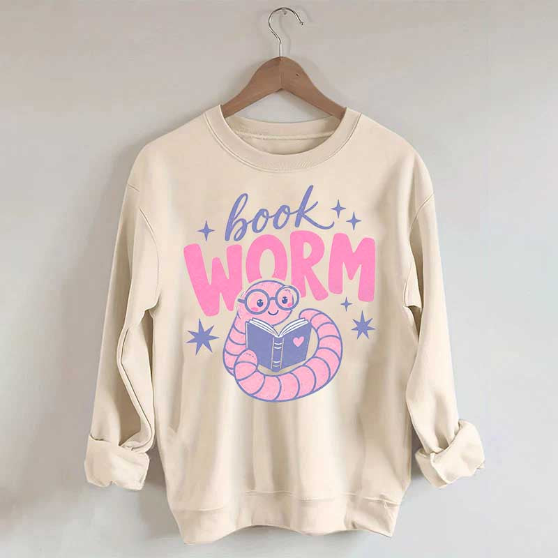 Book Worm Trendy Reading Sweatshirt