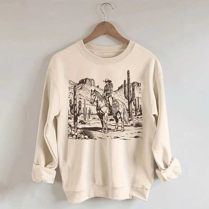 Retro Cowgirl Graphic Sweatshirt