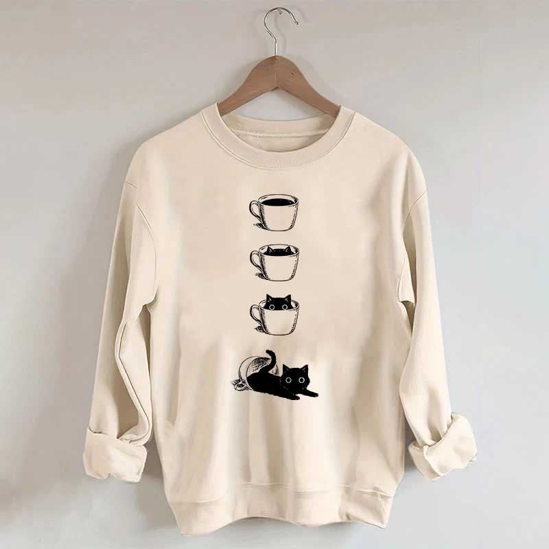 Coffee Cat Lover Sweatshirt
