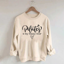 Pilates Is My Happy Hour Heart Sweatshirt