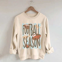 Trendy Stripes Football Mom Sweatshirt