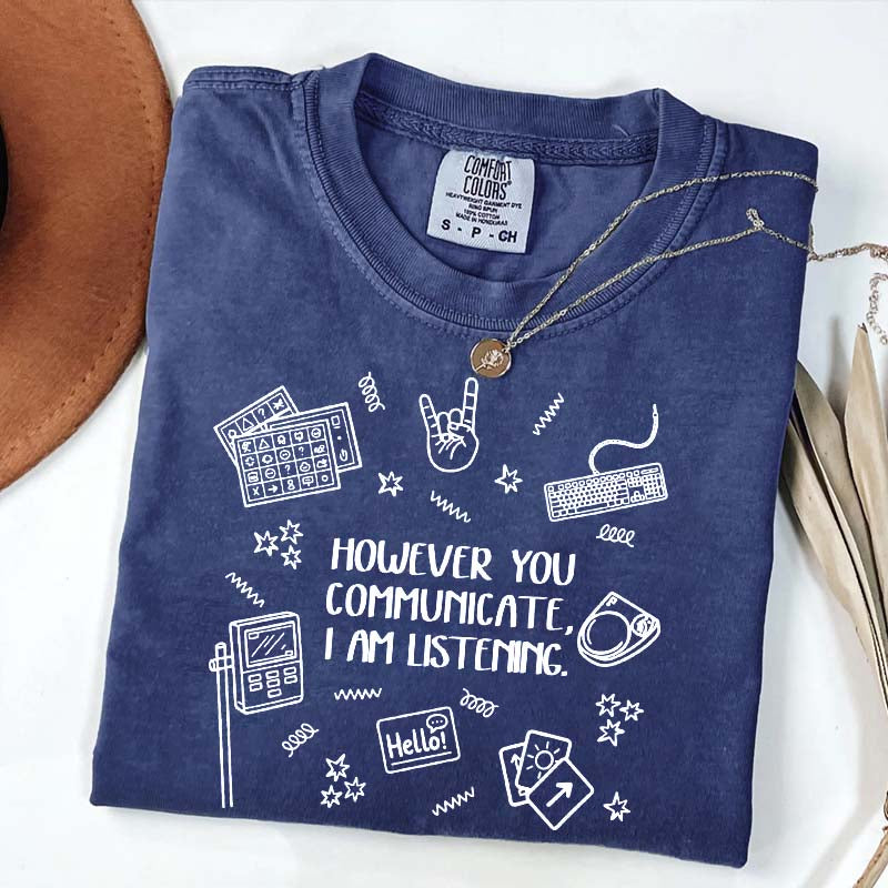 Everyone Communication Speechie AAC Bcba Aba T-Shirt
