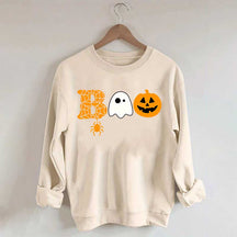 Halloween Boo Ghost Pumpkin Spider Sweatshirt