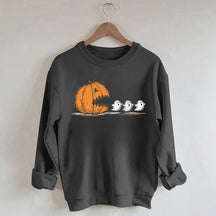 Halloween Pumpkin Eat Ghost Party Sweatshirt