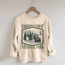 Retro Funny Forbidden Forest National Park Wizarding World Sweatshirt