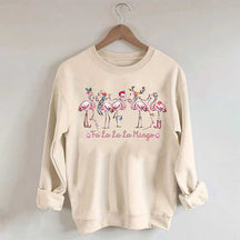 Pink Fa La La Mingo Christmas Sweatshirt