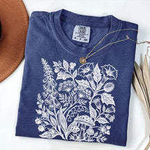 Retro Poisonous Plants Dark Academia Botanical T-Shirt